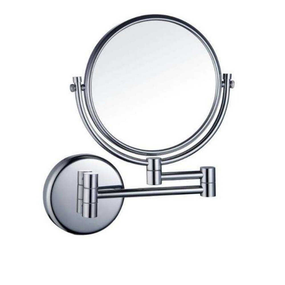 10X Maginfication Make-Up Mirror Wall‎ Mounted Non Illuminated Satin Nickel